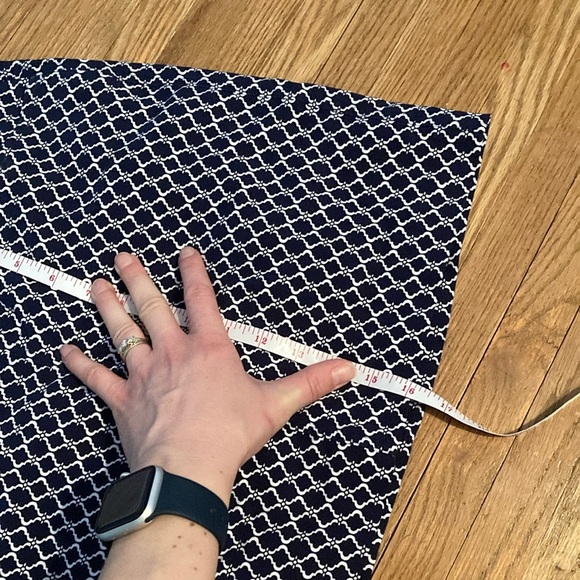 NWOT Mario Serrani Blue and White Mini Pencil Skort - Picture 11 of 11